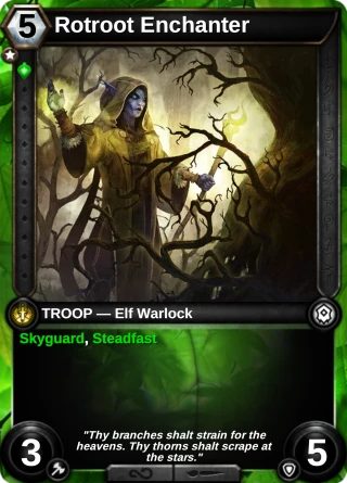 Rotroot Enchanter: the card this item changes