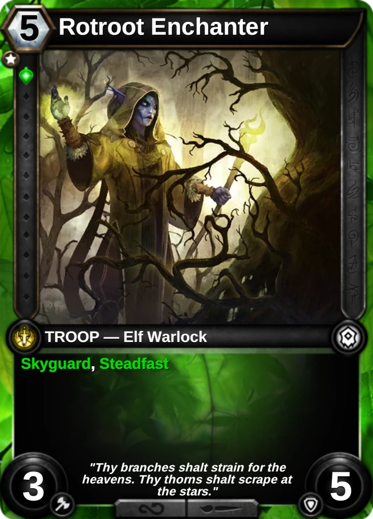 Rotroot Enchanter: the card