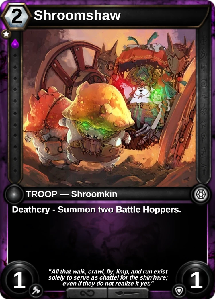 Shroomshaw: the card