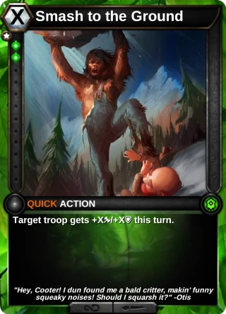 Smash to the Ground: the card this item changes