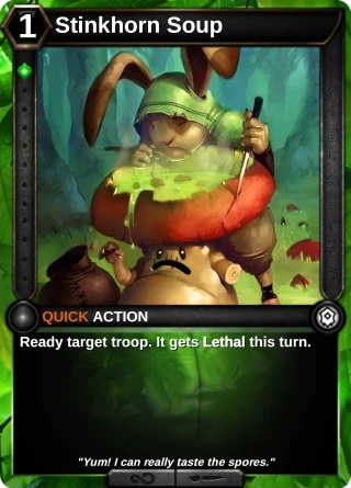 Stinkhorn Soup: the card this item changes