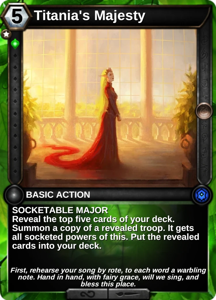 Titania's Majesty: the card