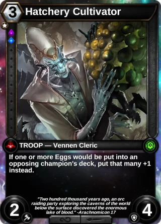 Hatchery Cultivator: the card this item changes