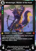 Windsinger, Master of the Hunt: printing in Armies of Myth