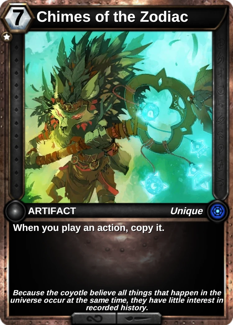 Chimes of the Zodiac: the card