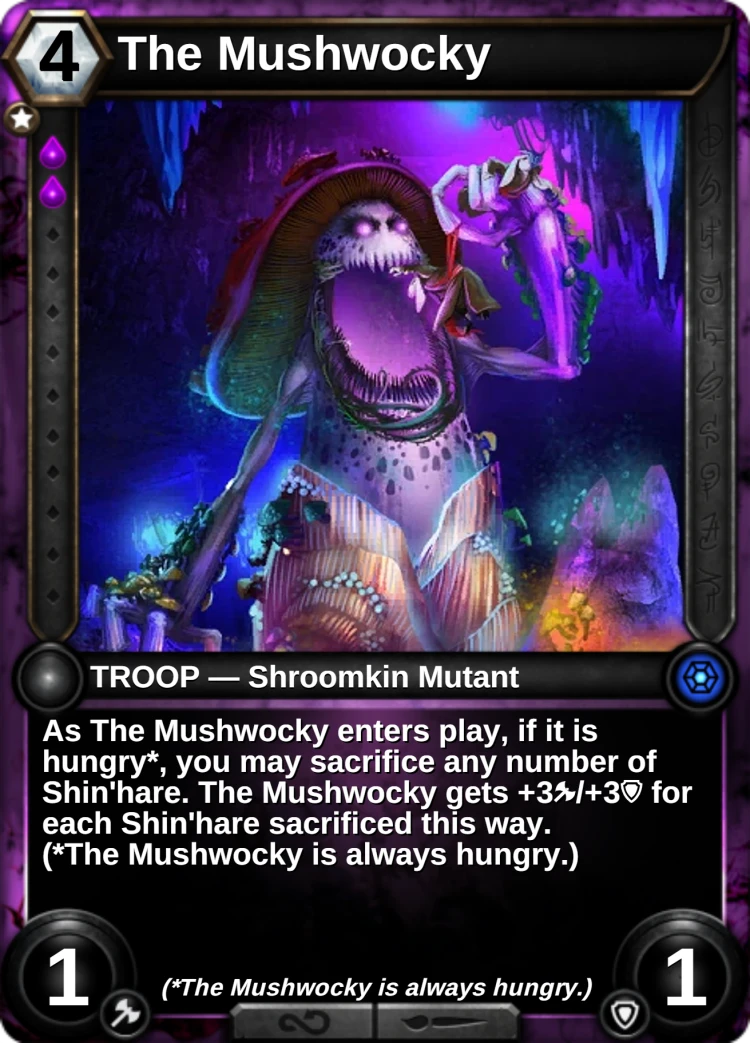 The Mushwocky: the card