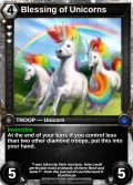 Blessing of Unicorns: alternate art in Armies of Myth