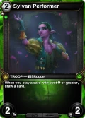 Sylvan Performer: alternate art in Armies of Myth