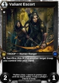 Valiant Escort: alternate art in Armies of Myth