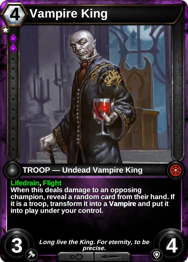 Vampire King: the card