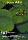 Monsagi Lily Pad: printing in Primal Dawn