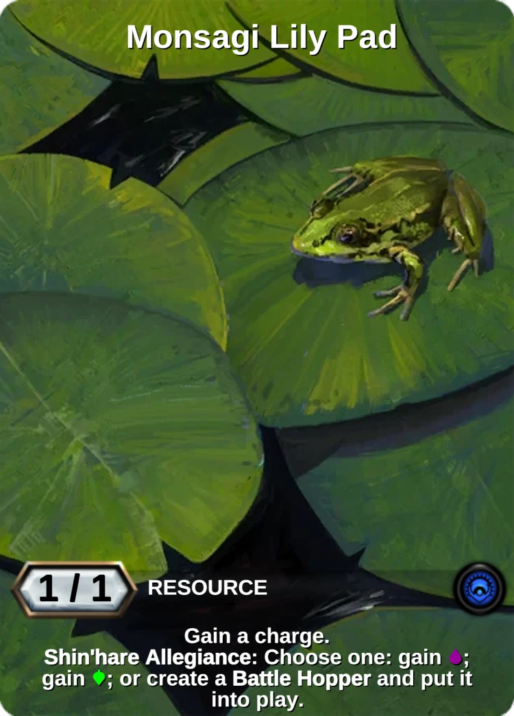 Monsagi Lily Pad: the card