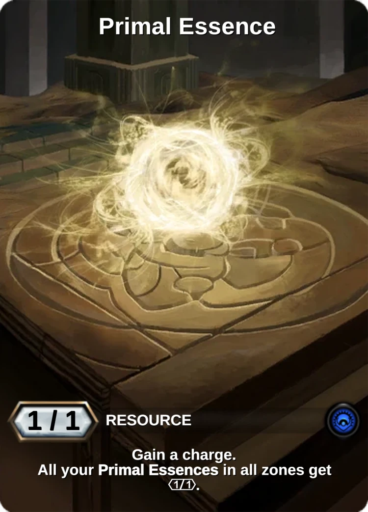 Primal Essence: the card