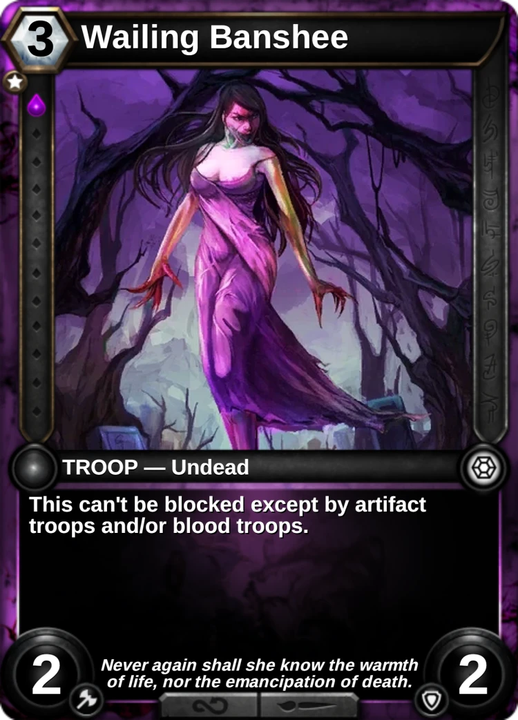 Wailing Banshee: the card