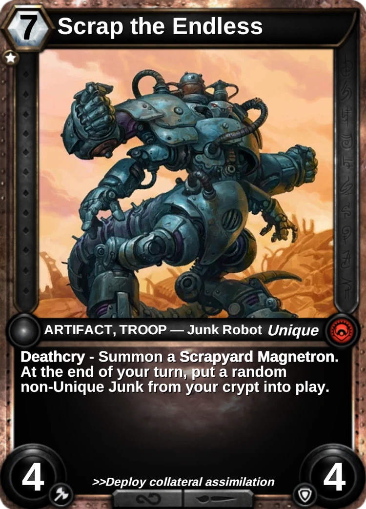 Scrap the Endless: the card
