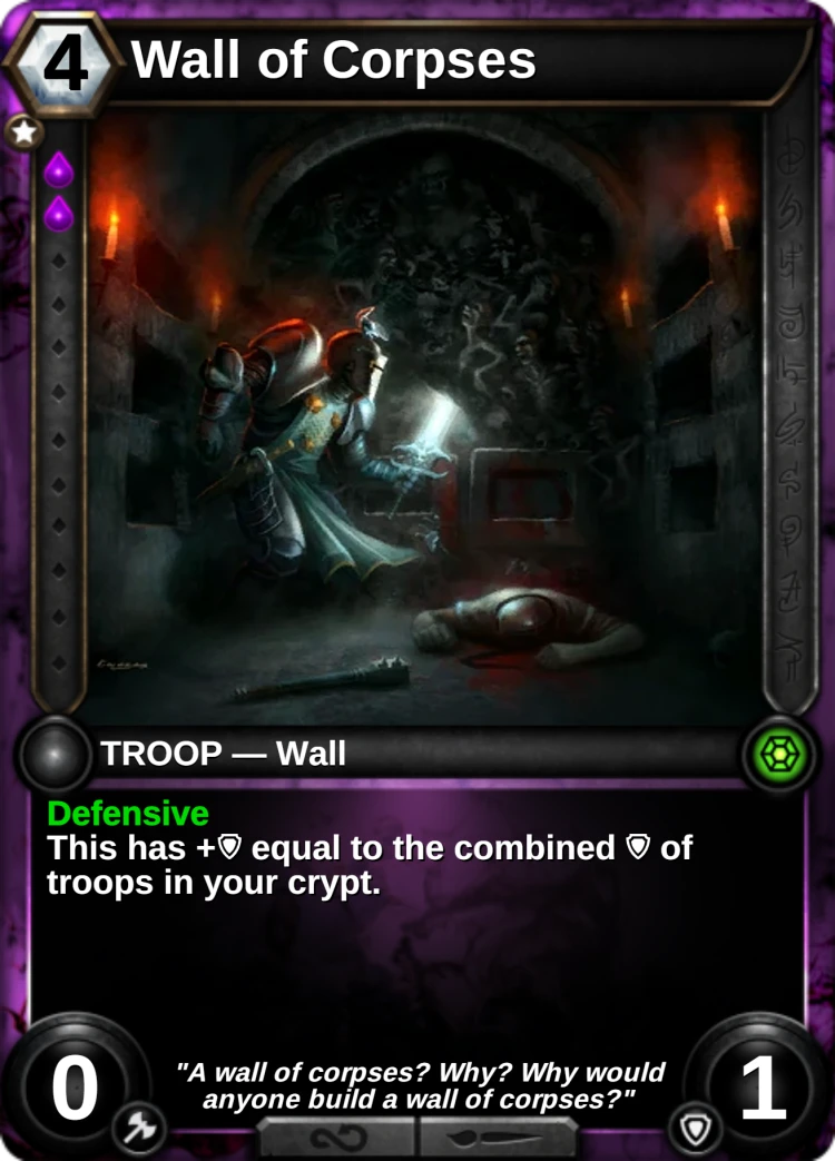 Wall of Corpses: the card