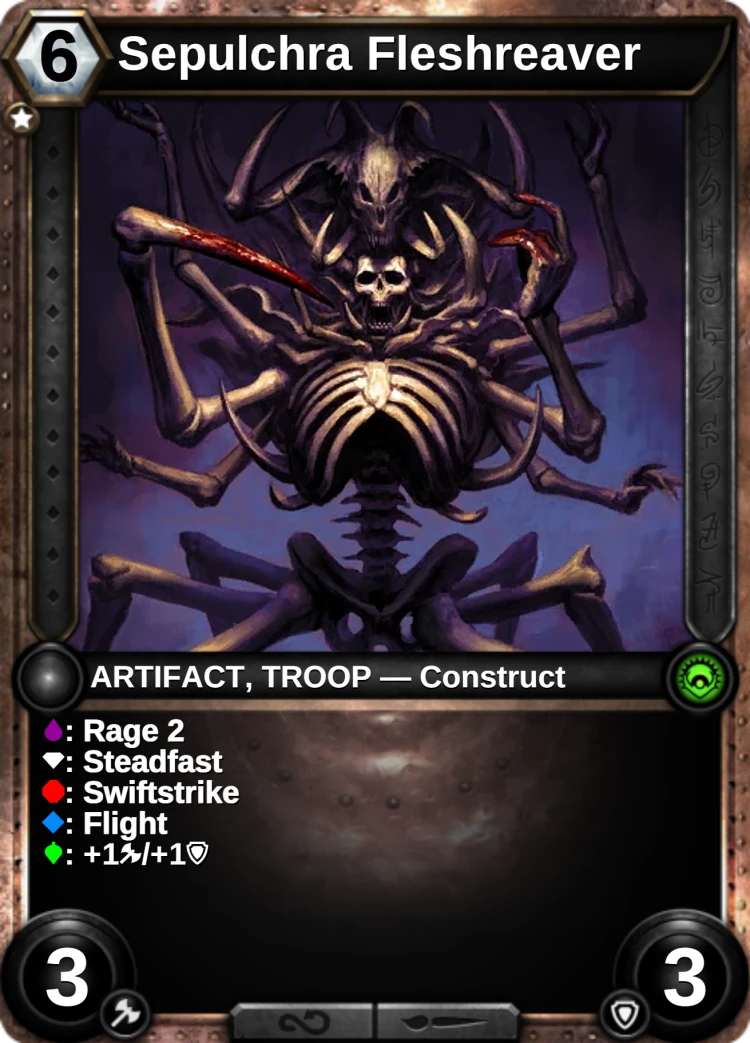 Sepulchra Fleshreaver: the card