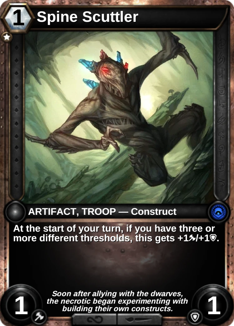 Spine Scuttler: the card