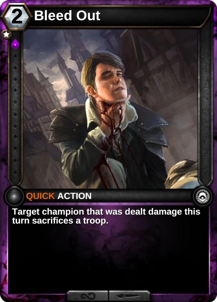 Bleed Out: the card