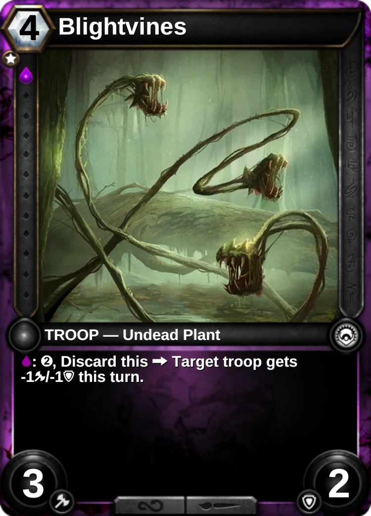 Blightvines: the card