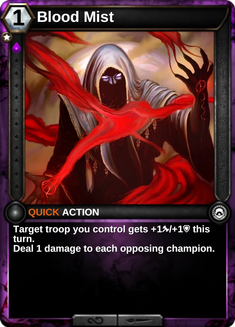 Blood Mist: the card
