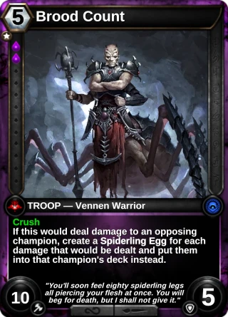 Brood Count: the card this item changes
