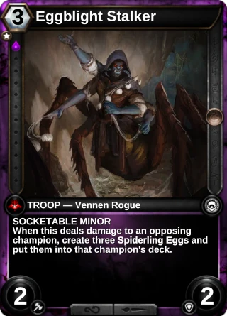 Eggblight Stalker: the card this item changes