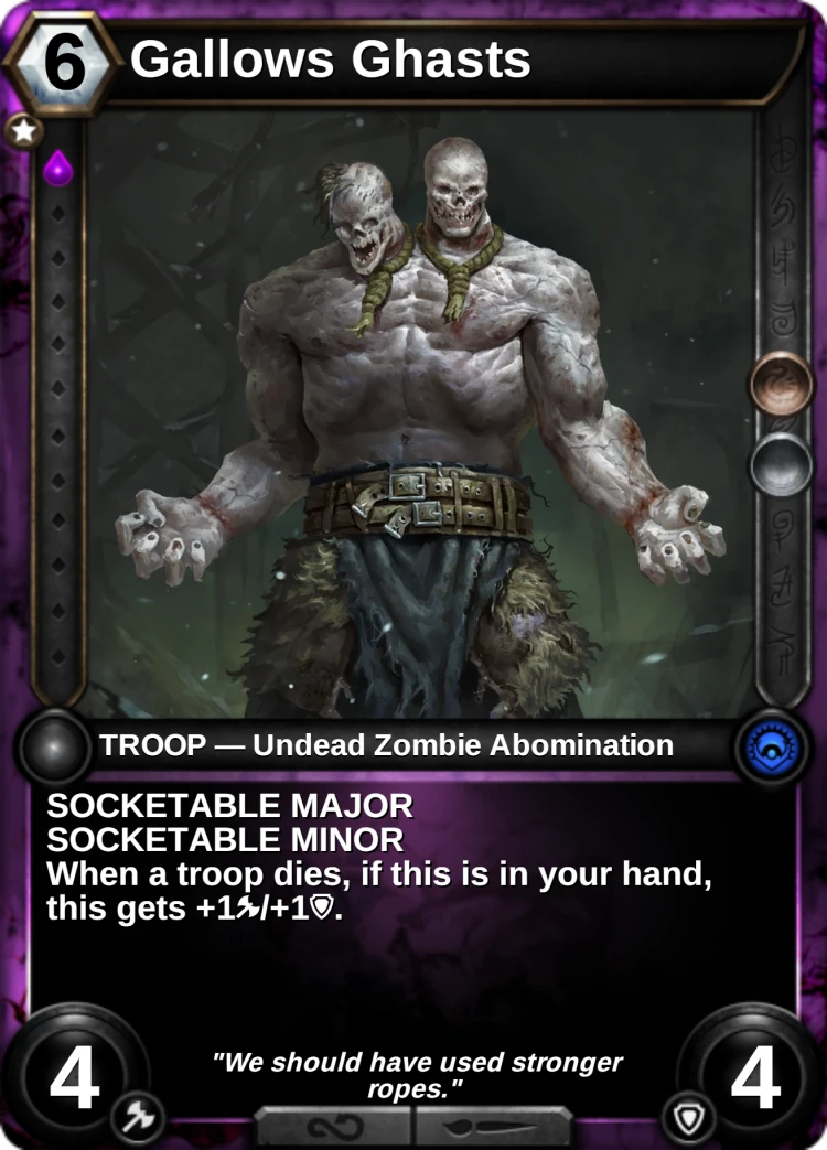 Gallows Ghasts: the card