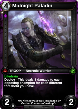 Midnight Paladin: the card this item changes