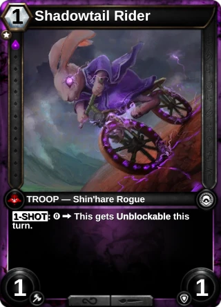 Shadowtail Rider: the card this item changes