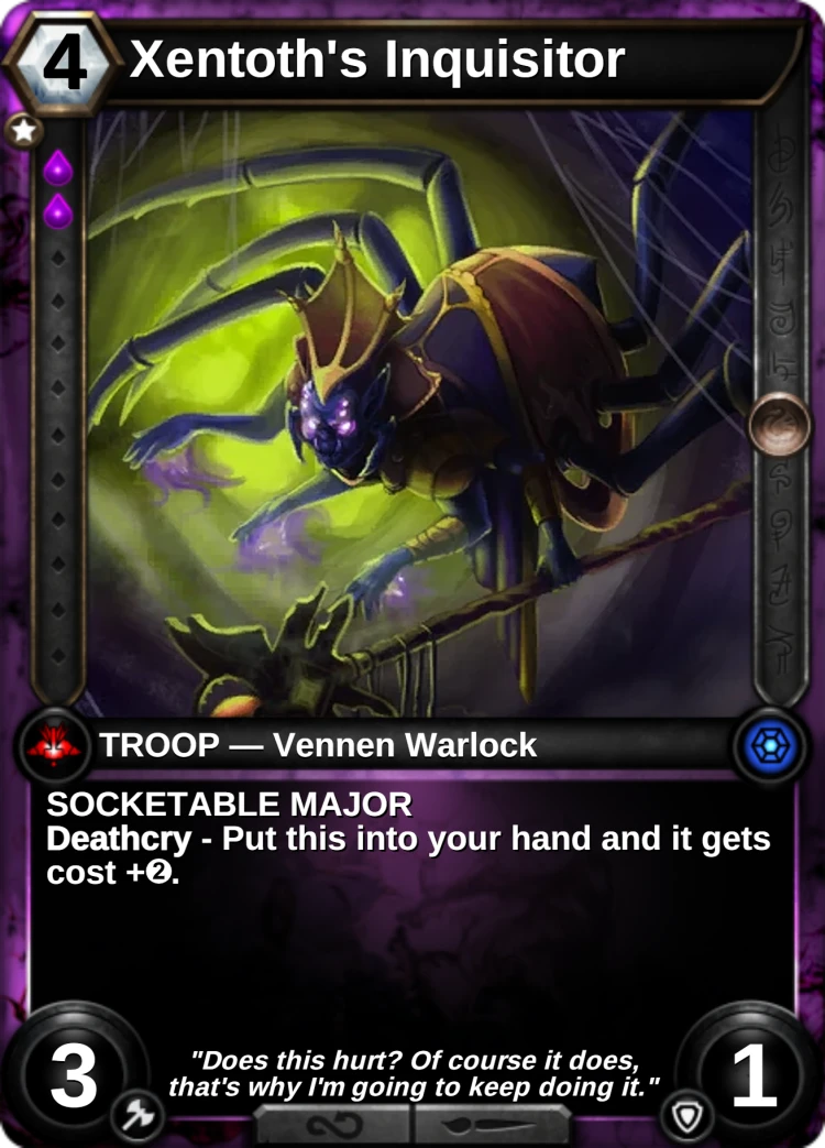 Xentoth's Inquisitor: the card