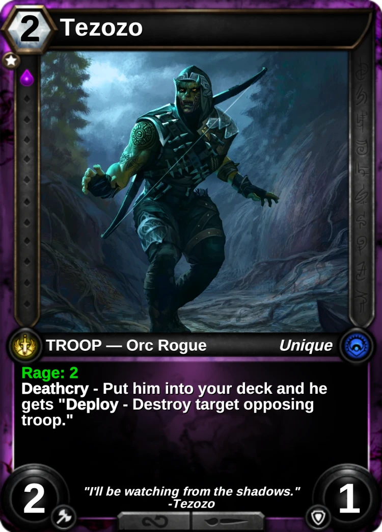 Tezozo: the card