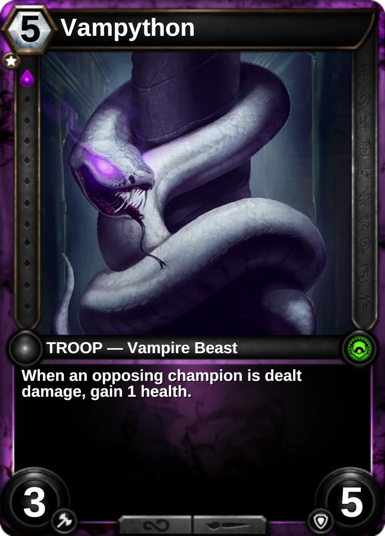 Vampython: the card