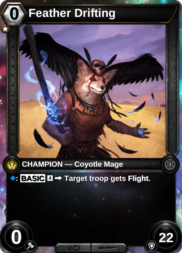 Feather Drifting: the champion
