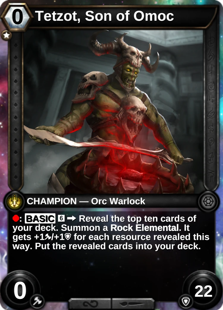 Tetzot, Son of Omoc: the champion