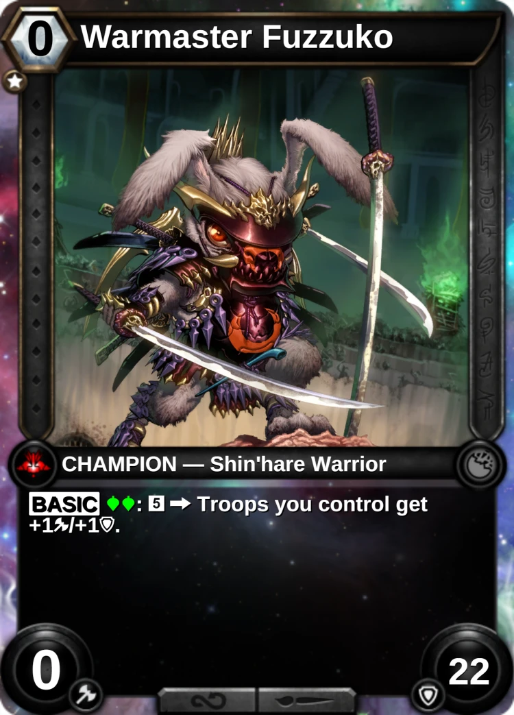 Warmaster Fuzzuko: the champion