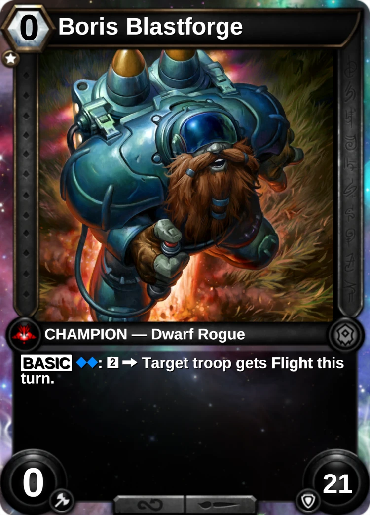 Boris Blastforge: the champion