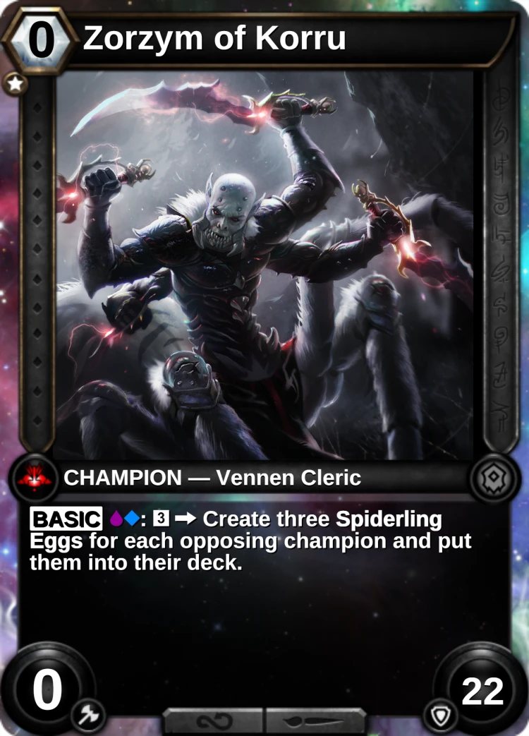 Zorzym of Korru: the champion
