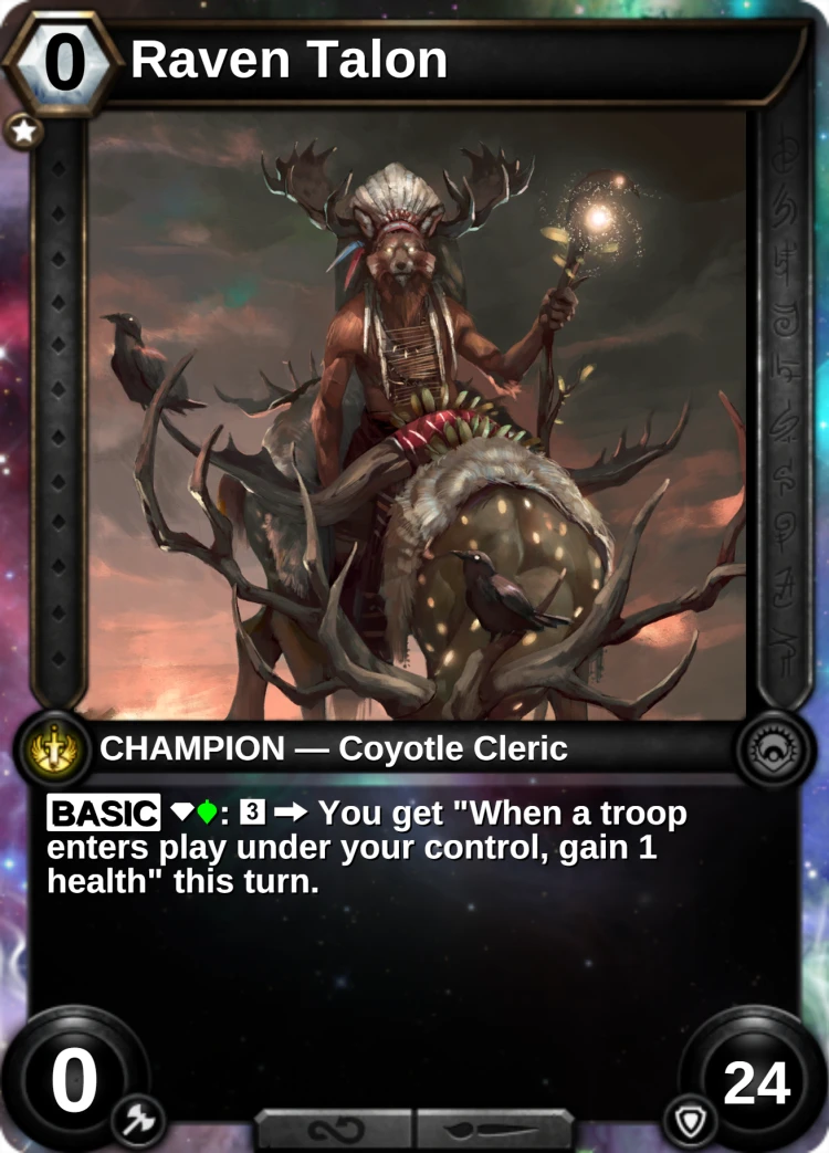 Raven Talon: the champion