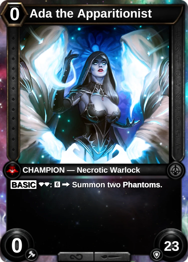 Ada the Apparitionist: the champion