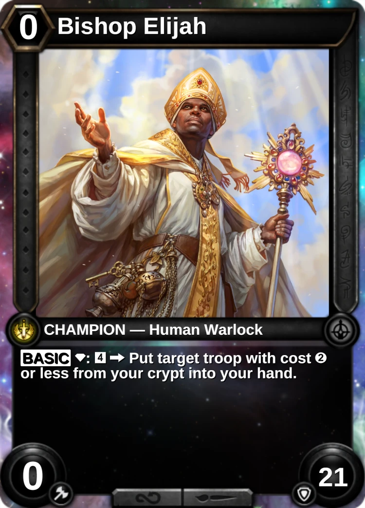 Bishop Elijah: the champion