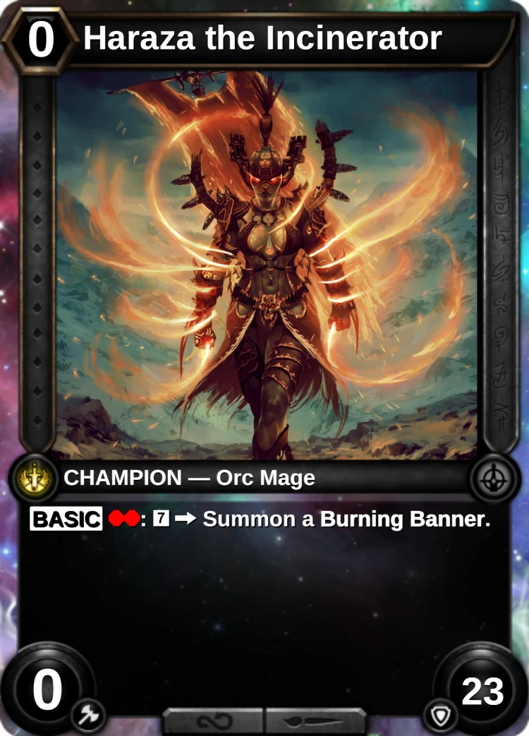 Haraza the Incinerator: the champion