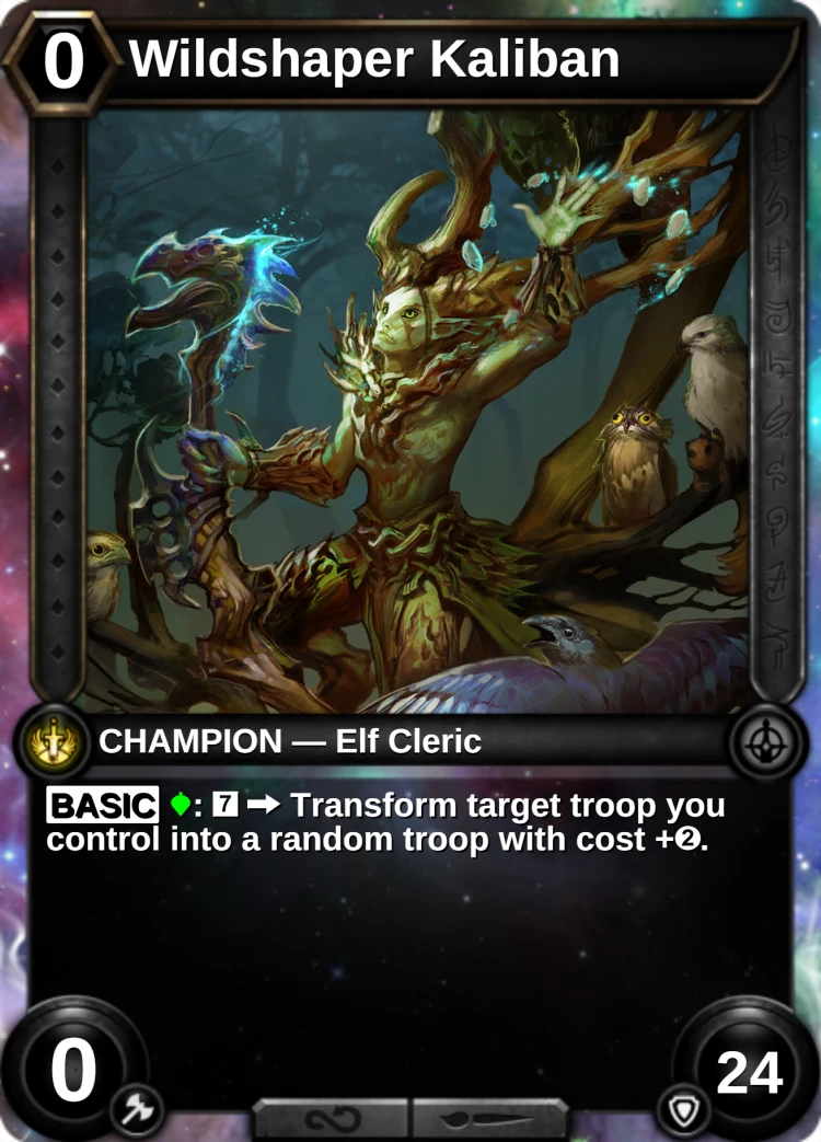 Wildshaper Kaliban: the champion
