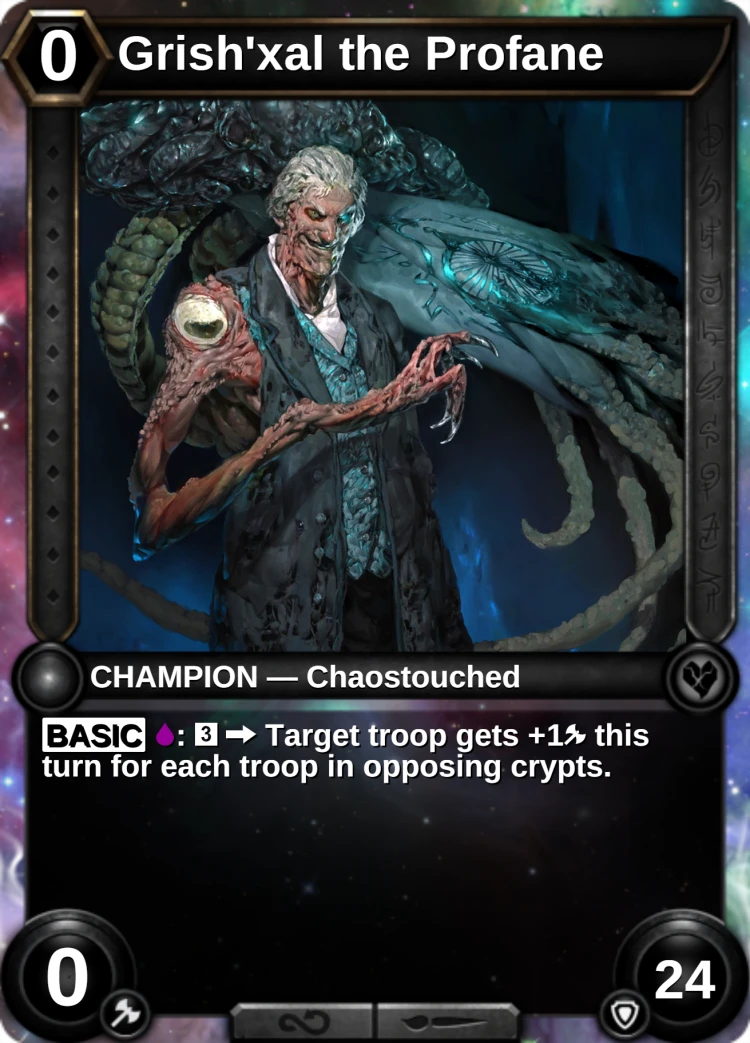 Grish'xal the Profane: the champion
