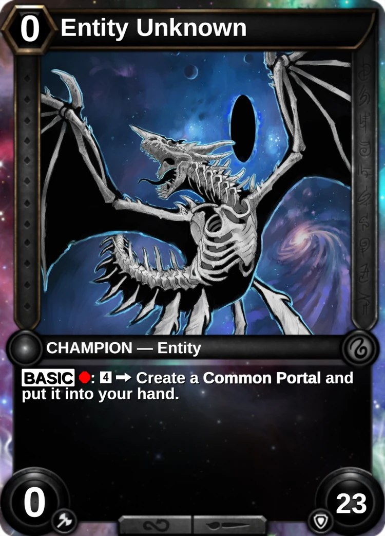Entity Unknown: the champion