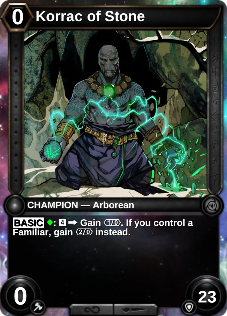 Korrac of Stone: the champion