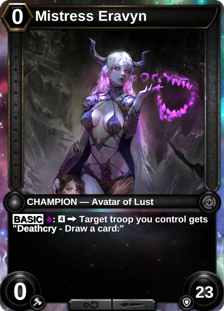Mistress Eravyn : the champion