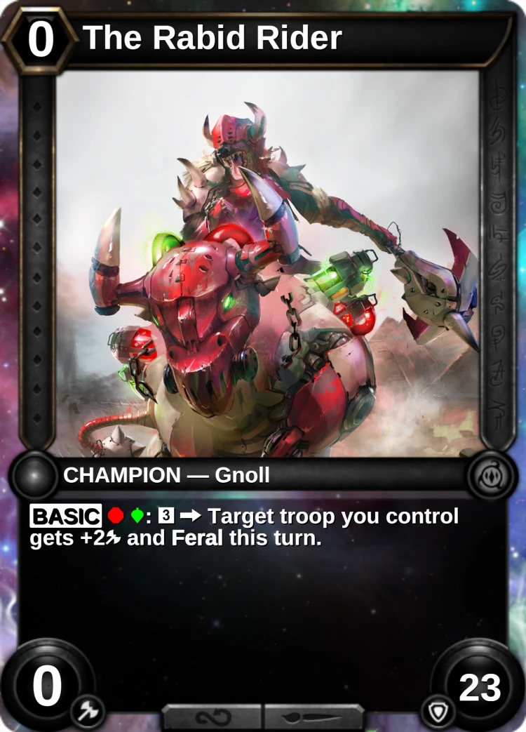 The Rabid Rider: the champion