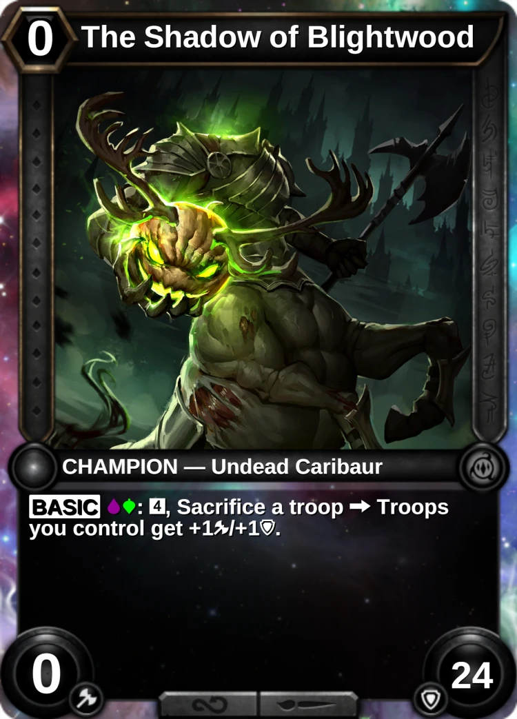 The Shadow of Blightwood: the champion