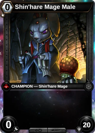 Shin'hare Mage Male: the hero as a champion card